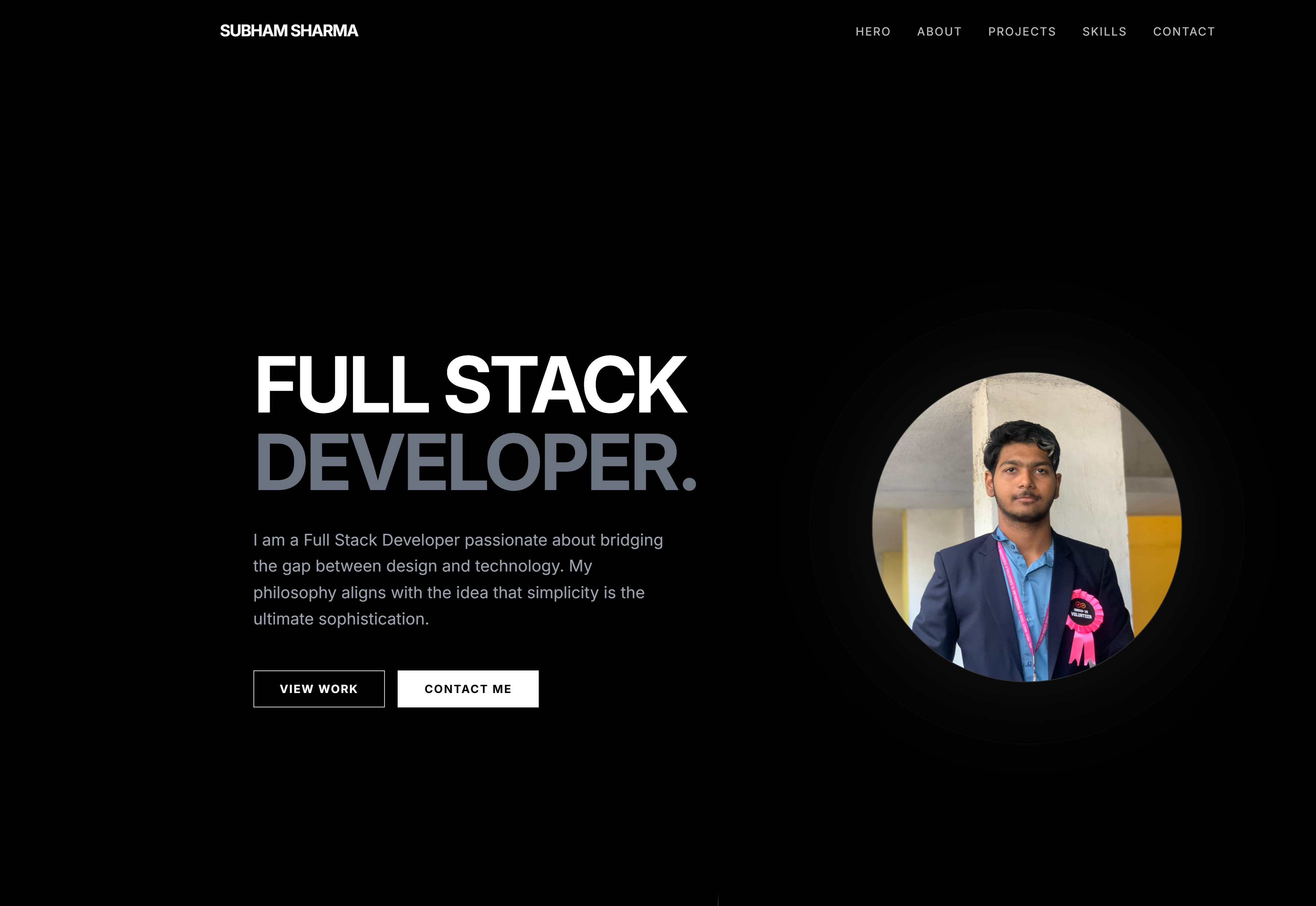 Subham Sharma | Full Stack Developer